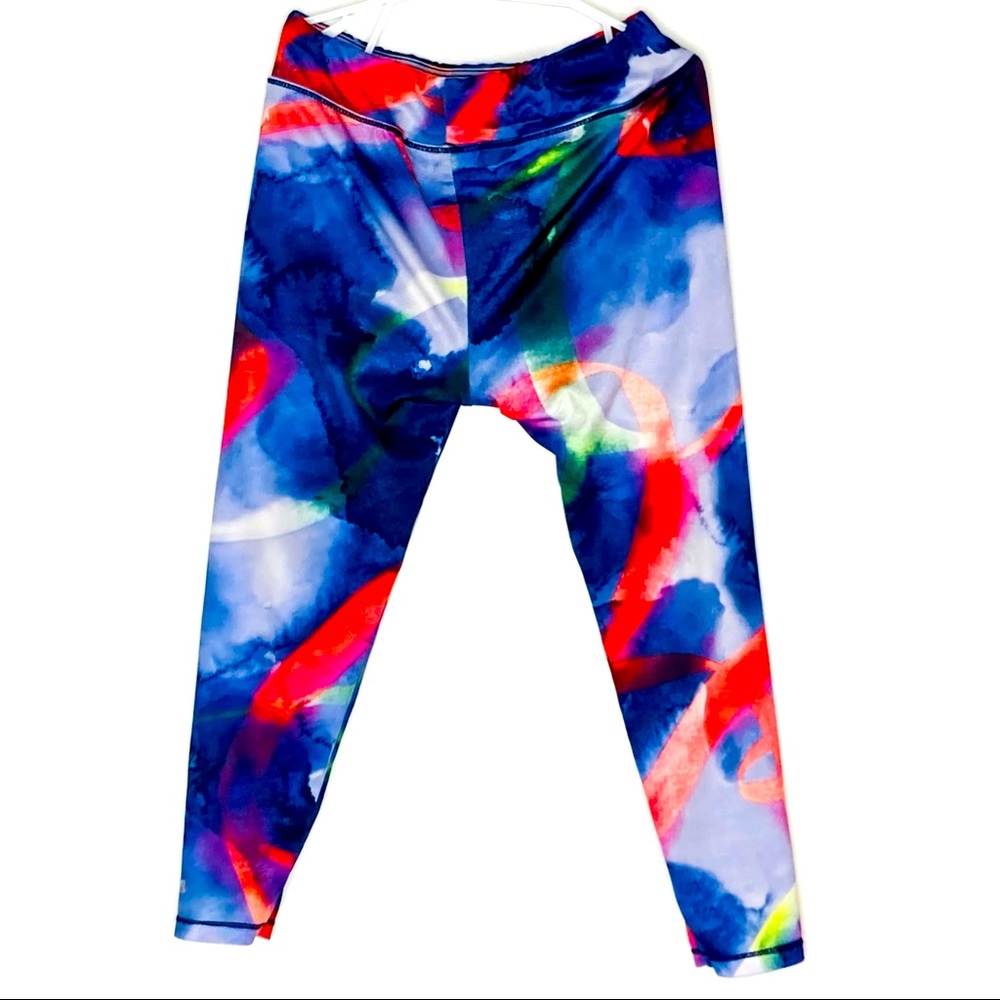 ADIDAS Athletic Gym Sport Geometric Print Pants Leggings Girl’s Size 4T